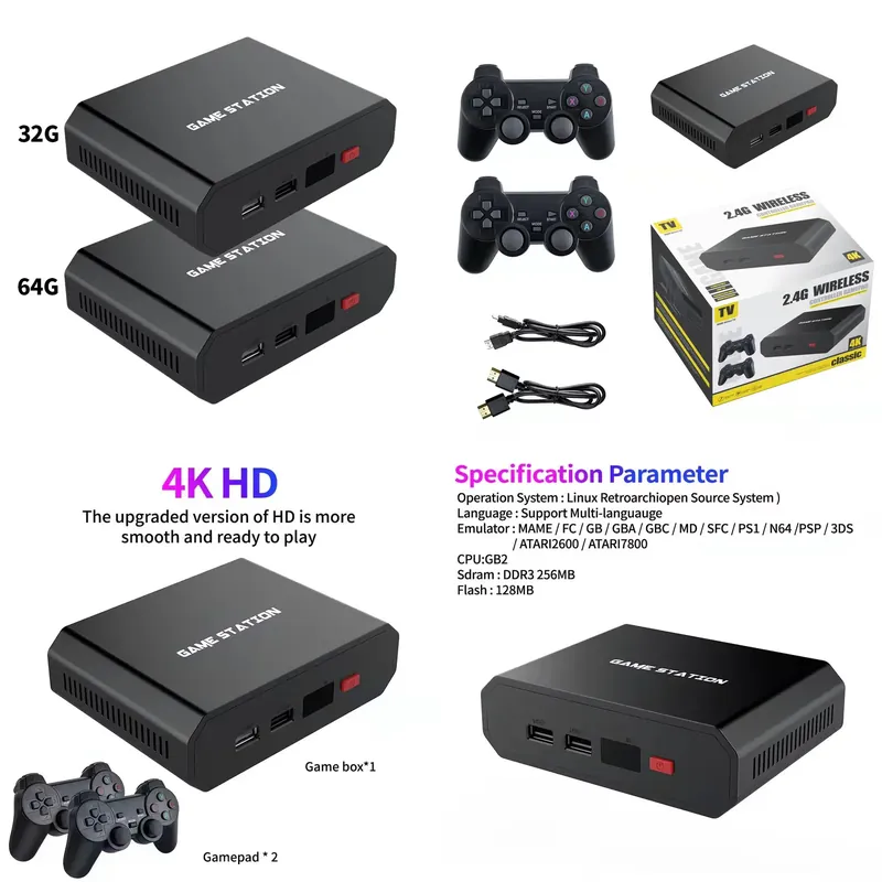 Gaming Console Video - Игровая приставка M8plus HD с двумя