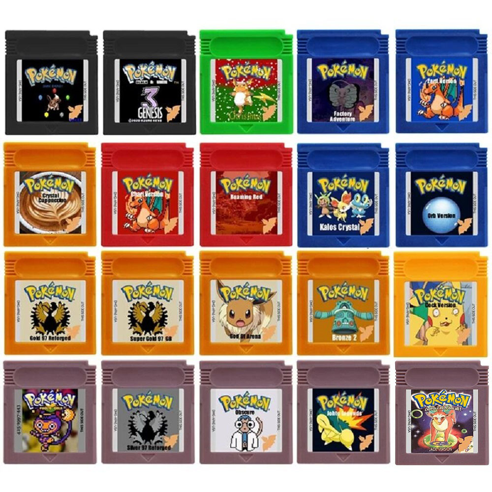 Gaming Console Video - Игровая карта Pokemon Christmas GBC, 16-битная,