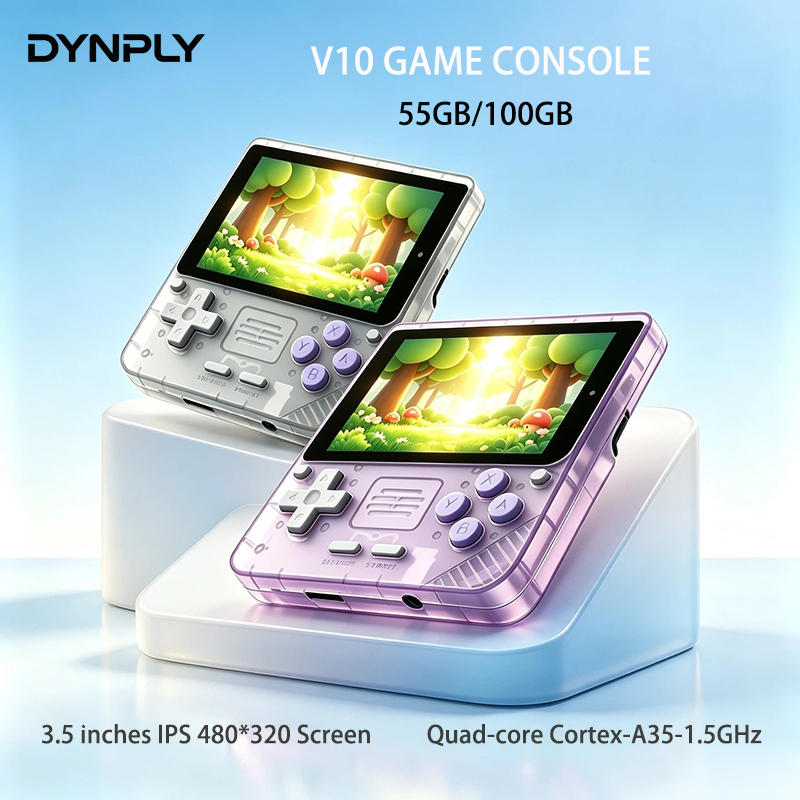 Gaming Console Cartoon - Портативная игровая консоль POWKIDDY V10 с