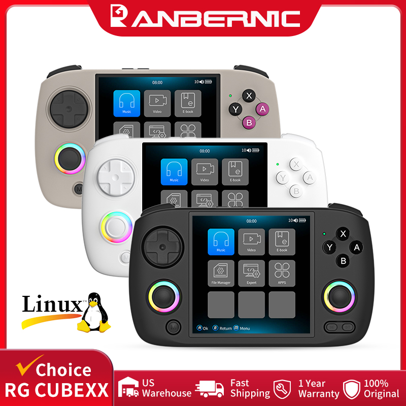 Gaming Console Retro Handheld - Портативная игровая консоль ANBERNIC RG CubeXX,