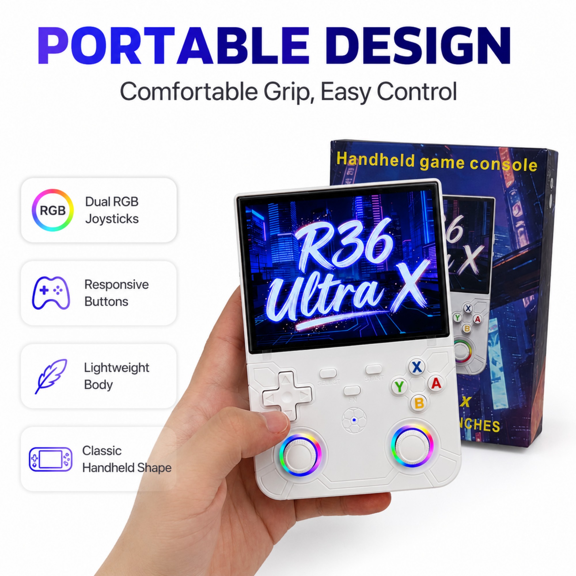Ретро-портативная игровая конс – обзор и цена Gaming Console R36
